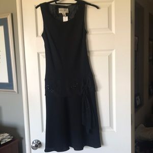 Evan Picone new Special occasion black dress with beading